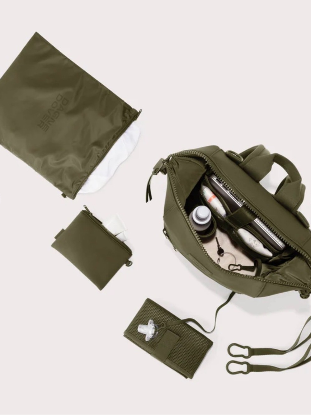 NWT DAGNE DOVER-INDI NEOPRENE DIAPER BACKPACK | Dark Moss | Medium - Picture 4 of 10